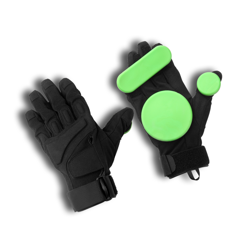 Kožená longboard závodní zelené ochrany proti rukavicích