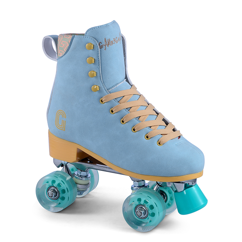 Suede kůže PU High End Ženy Quad Roller Skate