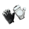 Kožená longboard bruslení černé a bílé proteciční rukavice