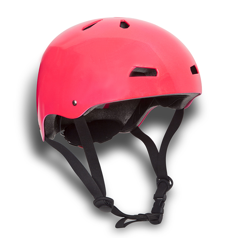 Red ABS Street Bruslate Ochranná helma